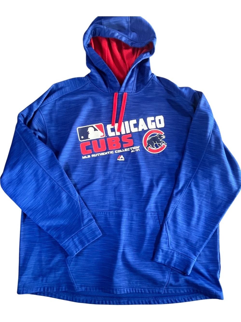 Majestic Royal Blue Hoodie with Red Trim